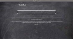 Desktop Screenshot of klickinfo.de